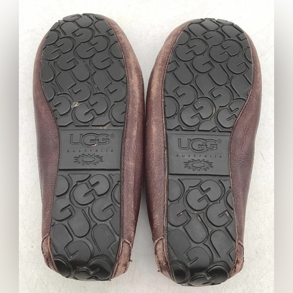 🐻 UGG Ascot Leather Slippers Men’s Size 10 – Chestnut Brown - Picture 6 of 9
